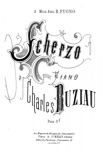 Buziau - Scherzo - Score