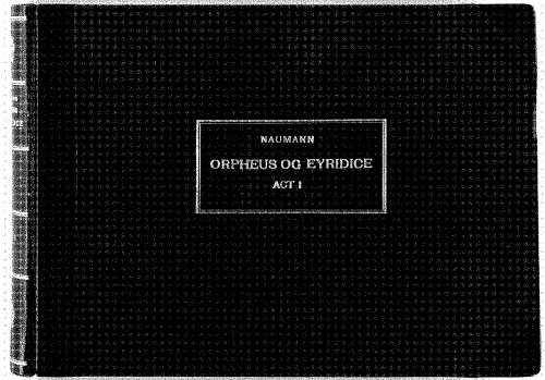 Naumann - Orpheus og Eurydike - Score