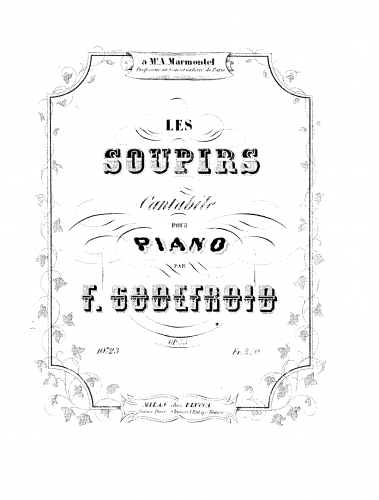 Godefroid - Les soupirs - Score