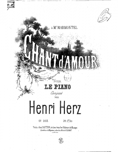 Herz - Chant d'amour - Score
