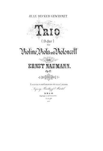 Naumann - String Trio, Op. 12