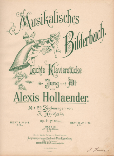 Hollaender - Musikalisches Bilderbuch, Op. 41 - Score