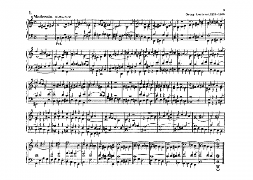 Armbrust - Moderato in C-Dur - Score