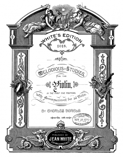 Dancla - L'école des cinq positions - 16 Ãtudes mélodiques, Op. 128