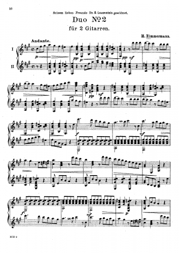 Zimmermann - Duo No. 2 - Score