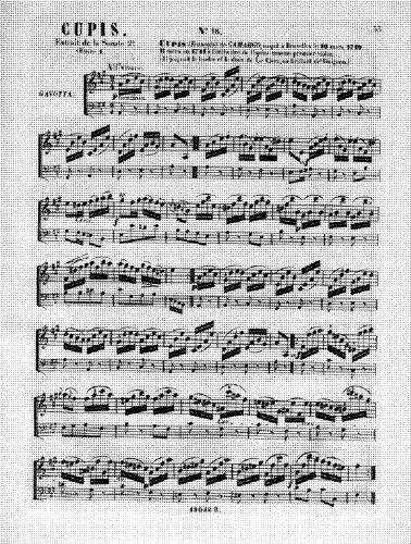 Cupis de Camargo - Violin Sonatas - Gavotte