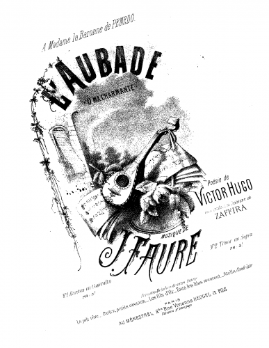 Faure - L'aubade - Score