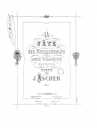 Ascher - La fête des moissonneurs - Score