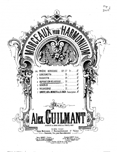 Guilmant - Aspiration religieuse - Score