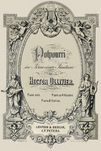 Jadassohn - Potpourri in Form einer Fantasie ''(aus Tannhäuser)'' - Score