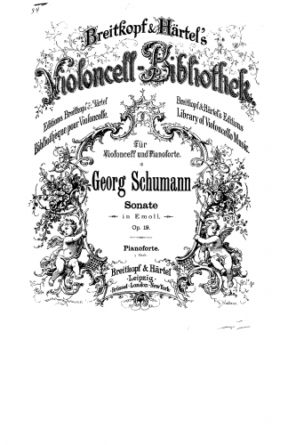 Schumann - Cello Sonata - Scores and Parts