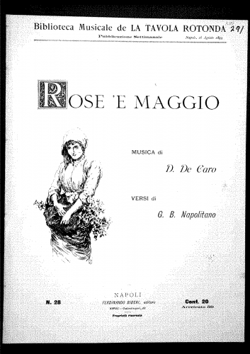 De Caro - Rose 'e maggio - Score
