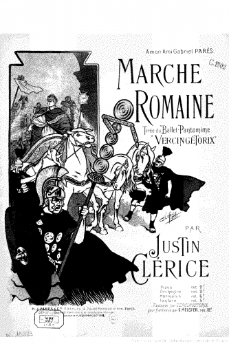 Clérice - Vercingétorix - Selections For Piano solo (Clérice) - Marche romaine