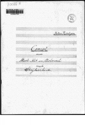 Röntgen - Triple Concerto - Score