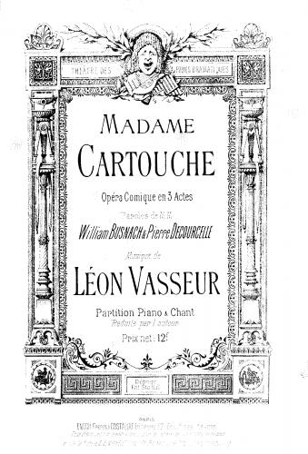 Vasseur - Madame Cartouche - Vocal Score - Score