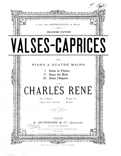René - Valses-Caprices - Score