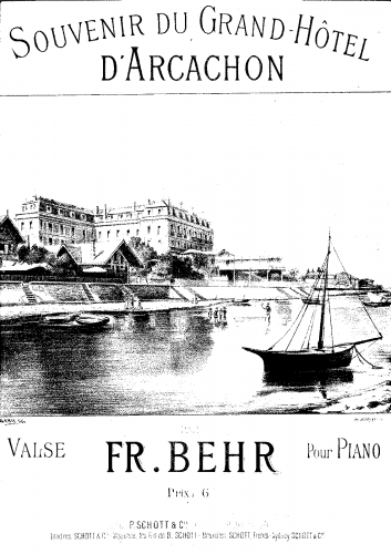 Behr - Souvenir du Grand Hôtel d'Arcachon - Score