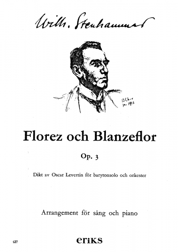 Stenhammar - Florez och Blanzeflor - Vocal Score - Score