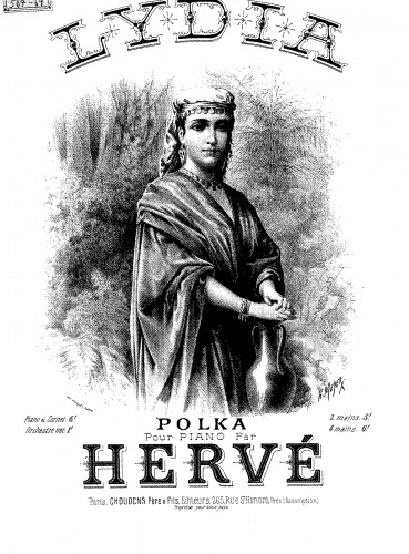 Hervé - Lydia - Score