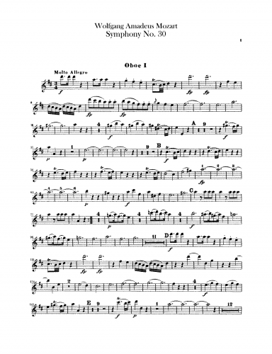 Mozart - Symphony No. 30