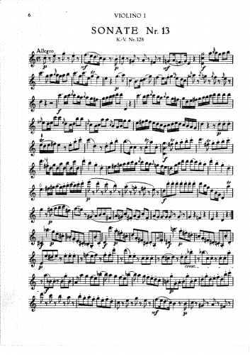 Mozart - Church Sonata No. 14- Parts