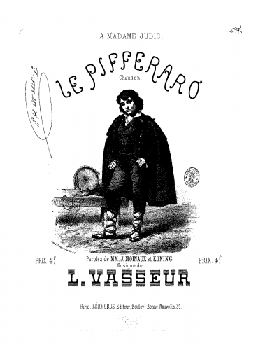 Vasseur - Le pifferaro - Score