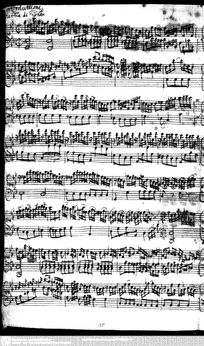 Tischer - Partita in G minor - Introduttione