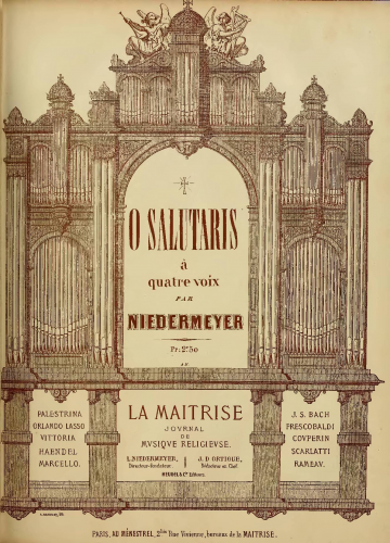 Niedermeyer - O salutaris - Score