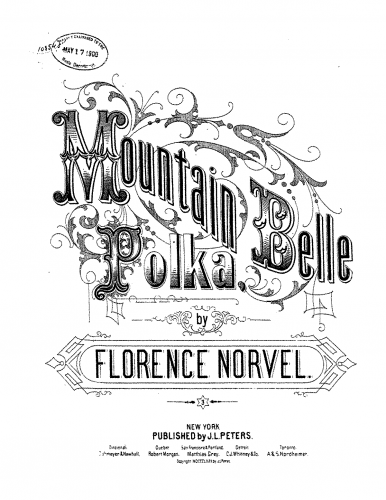 Norvel - Mountain Belle - Piano Score - Score