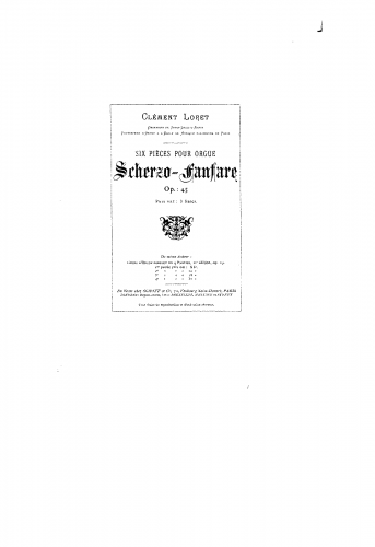 Loret - Scherzo-Fanfare - Score
