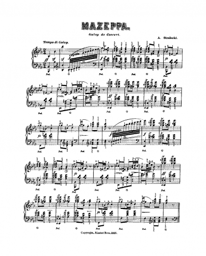 Strelezki - Mazeppa - Score