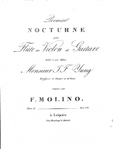 Molino - Notturno No. 1, Op. 37