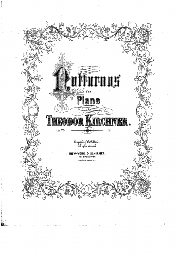 Kirchner - 4 Notturnos - Piano Score - Score