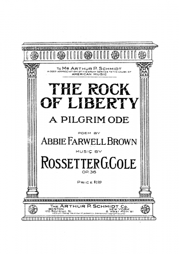 Cole - The Rock of Liberty - Vocal Score - Score