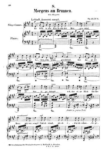 Jensen - 6 Lieder (after Roquette) - Vocal Score