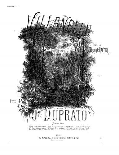 Duprato - Villanelle - Score