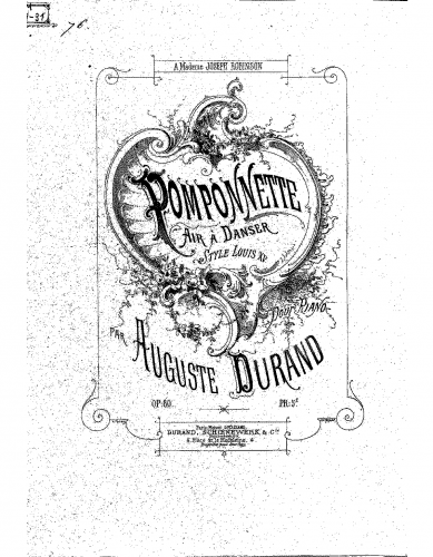 Durand - Pomponnette - Score