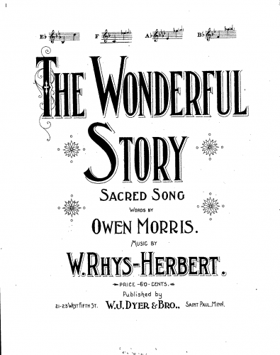 Rhys-Herbert - The Wonderful Story - Score