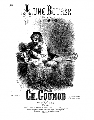 Gounod - Ã une bourse - Score