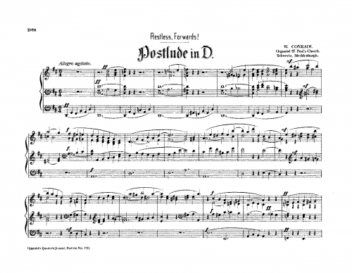 Conradi - Postlude in D - Score