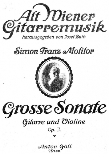 Molitor - Grosse Sonate, Op. 3 - Score