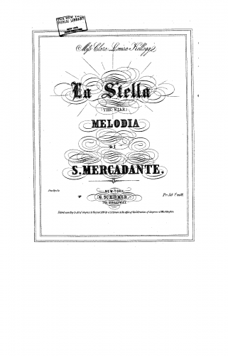 Mercadante - The Star - Score