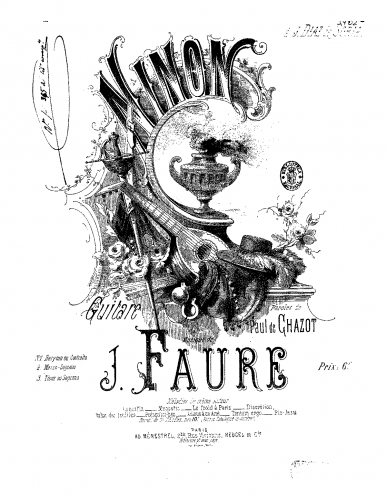 Faure - Ninon - Score