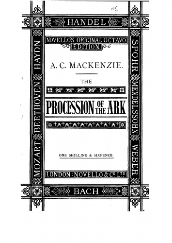 Mackenzie - The Rose of Sharon - Vocal Score The Procession of the Ark - Score