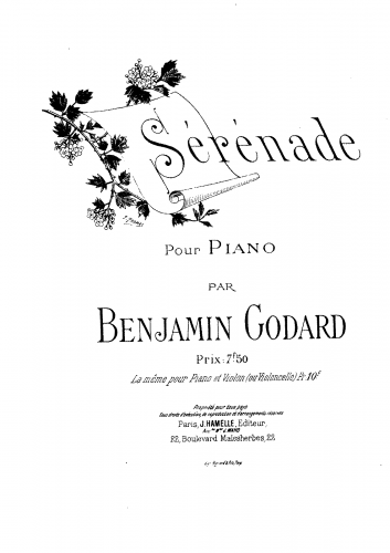 Godard - Sérénade - Piano Score - Score