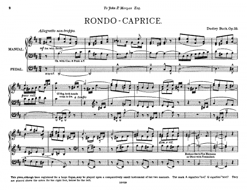 Buck - Rondo-caprice - Score