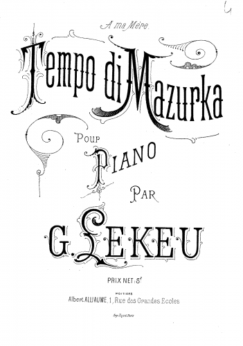 Lekeu - Tempo di Mazurka - Score