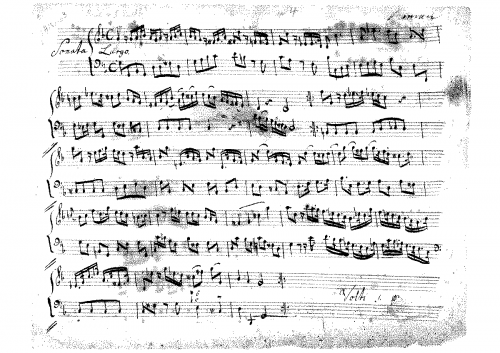 Roman - Sonata  in G minor for Oboe and Continuo - Scores and Parts - Score