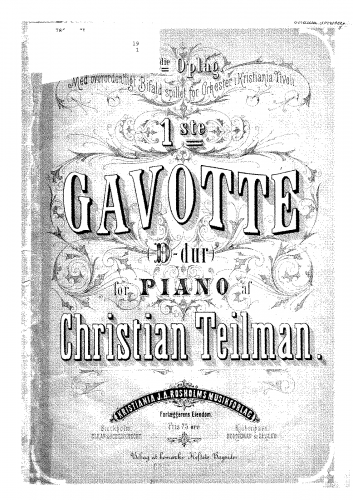 Teilman - Gavotte - Score