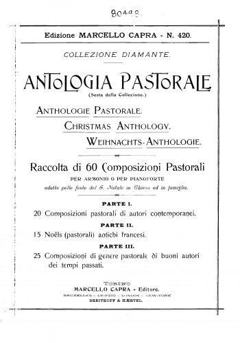 Bottazzo - 6 Pezzi pastorali - Score